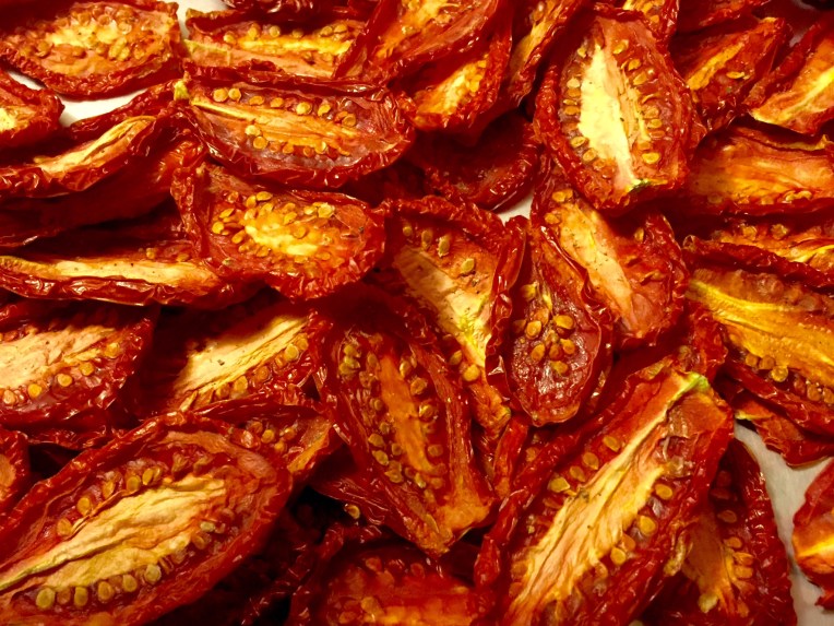 Beautiful dried tomatoes.